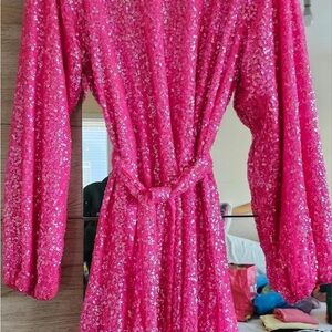Pink Sequin Dress